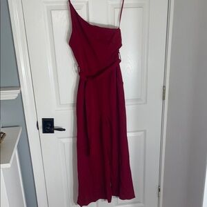 Elegant Red Women's Jumpsuit